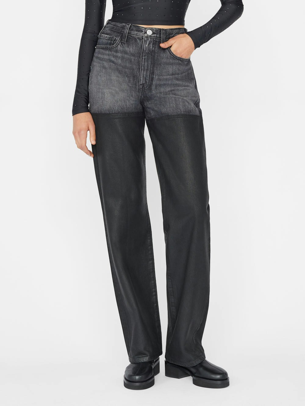 jeans front view